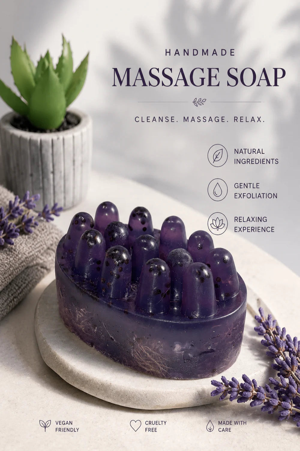 LAVENDER LOOFAH SOAP