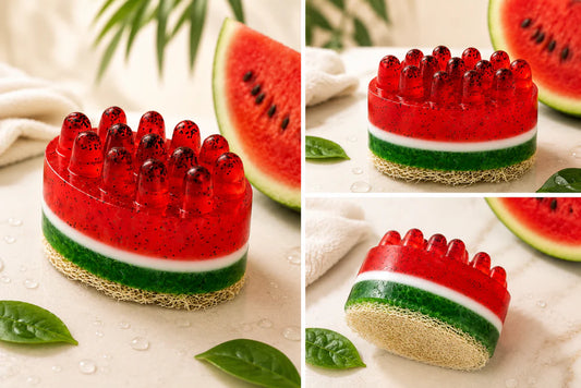 🍉 Watermelon  loofah Soap
